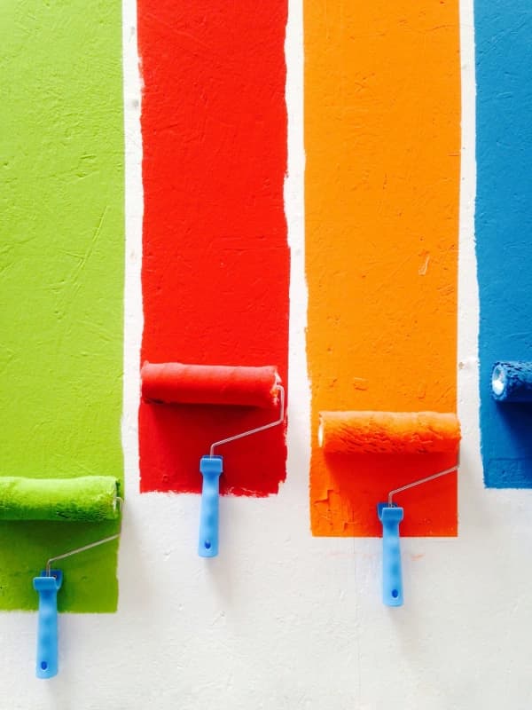 Professional painter at work in Stockport